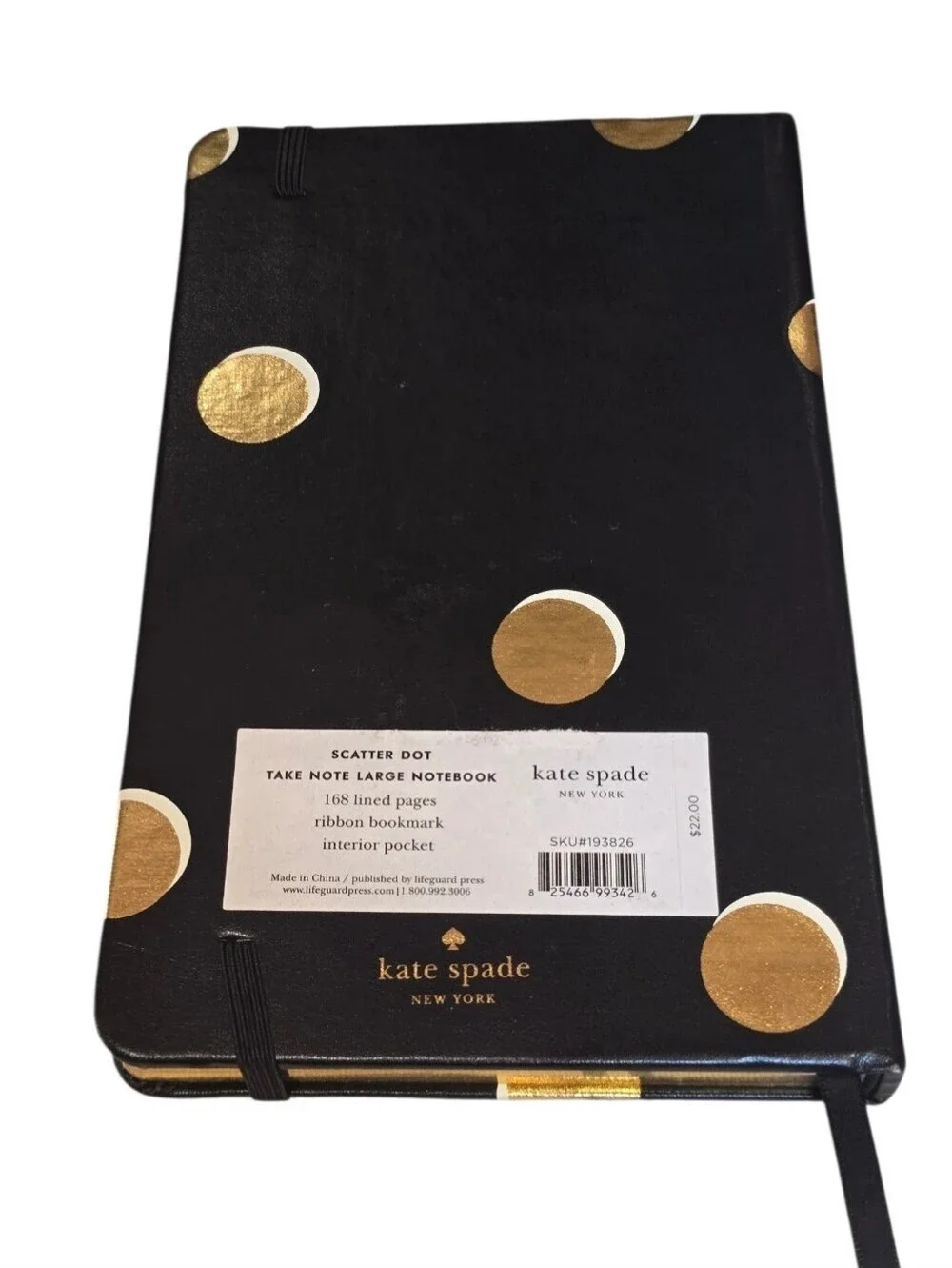 Kate Spade Journal Notebook Ballpoint Ink Pen Headband 3 Piece Bundle